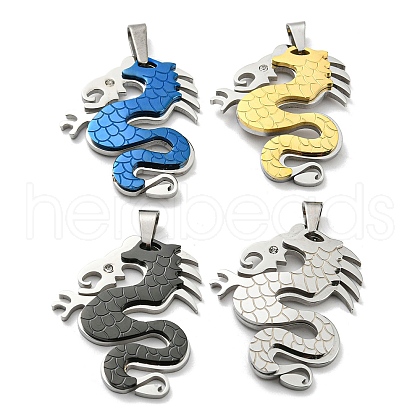 Ion Plating(IP) 304 Stainless Steel Pendants STAS-M329-01-1