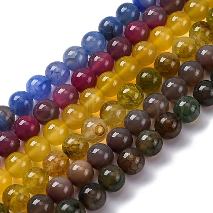 Natural Agate Beads Strands G-F783-I01-01-1