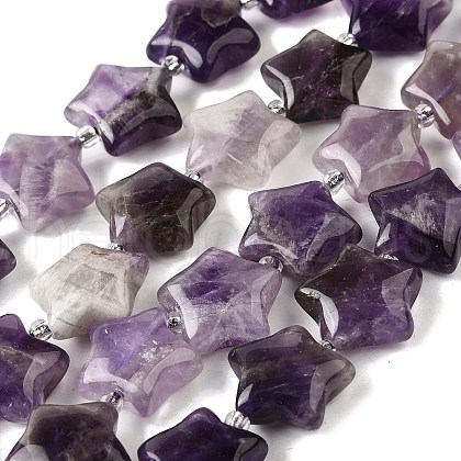 Natural Amethyst Quartz Beads Strands G-NH0005-030-1