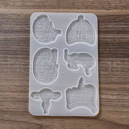 Medical Theme DIY Silicone Badge Reel Ornament Molds DIY-G079-05C-1