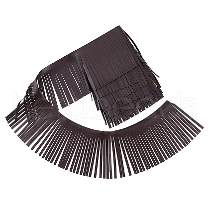   2 Meters PU Imitation Leather Tassels Trimming DIY-PH0010-44A-05-1