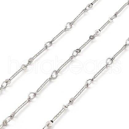 Tarnish Resistant 304 Stainless Steel Rectangle Link Chains CHS-G025-11P-1