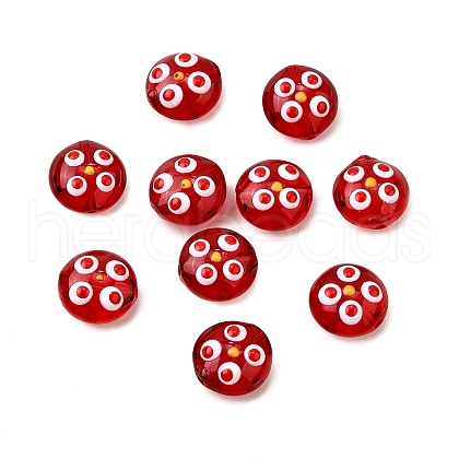Handmade Lampwork Enamel Beads LAMP-S079-01E-1