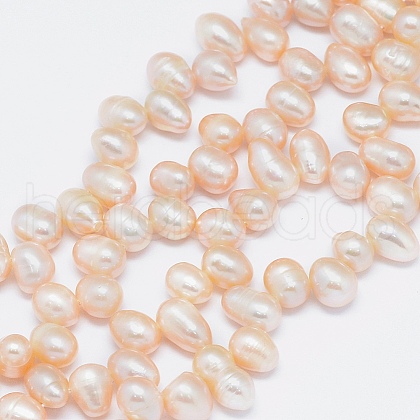 Natural Cultured Freshwater Pearl Beads Strands PEAR-G004-01D-01-1