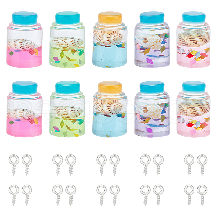 DIY Wishing Bottle Pendant Making Kits DIY-CA0001-40-1