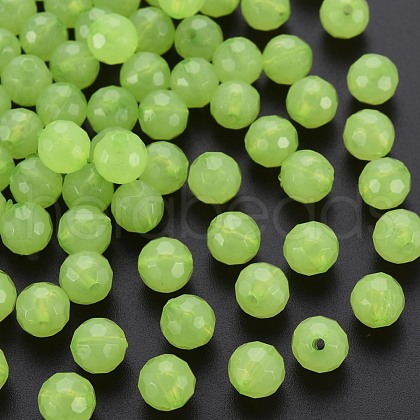 Transparent Acrylic Beads TACR-S154-62E-06-1