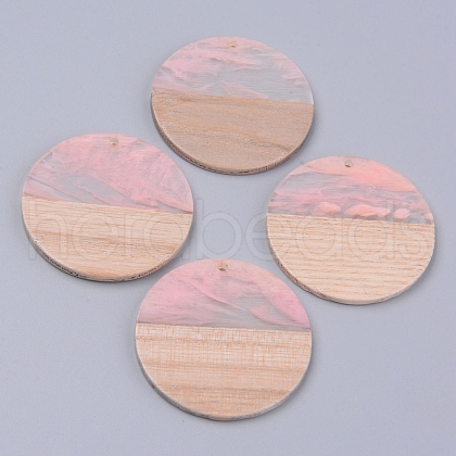 Resin & Wood Pendants X-RESI-R428-03B-1