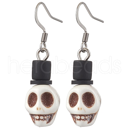 304 Stainless Steel Dangle Earrings EJEW-JE06068-1