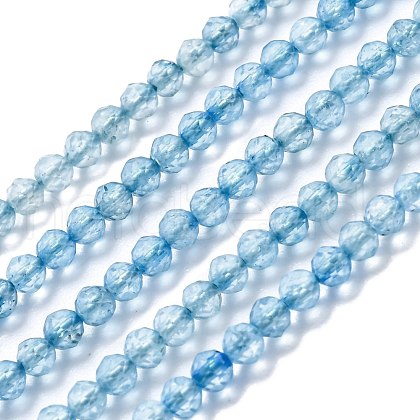 Natural Topaz Crystal Beads Strands G-H266-07B-1