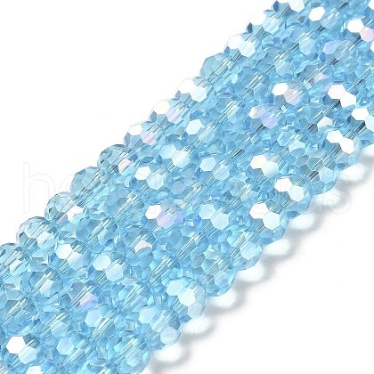 Transparent Glass Beads EGLA-A035-T8mm-B08-1