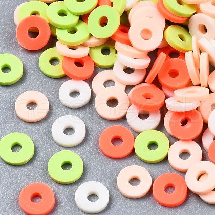 Handmade Polymer Clay Beads CLAY-T019-02B-52-1
