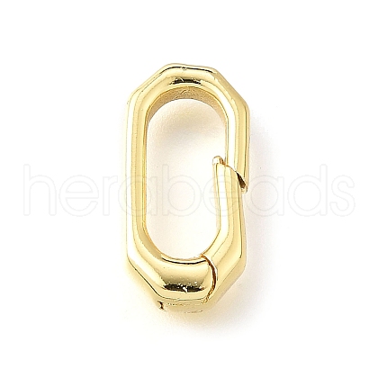 Brass Spring Gate Rings KK-V007-006G-03-1