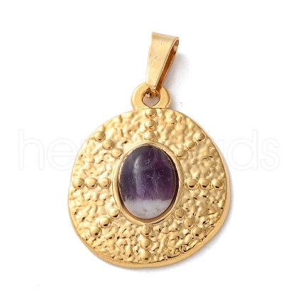 Natural Amethyst Pendants STAS-C120-11G-09-1