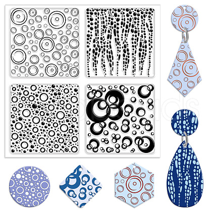 Silicone Clay Texture Mat AJEW-WH0447-050-1