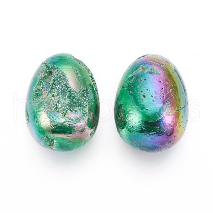 Electroplated Natural Druzy Geode Quartz Home Display Decorations G-E499-06G-1