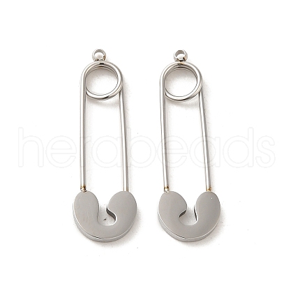 304 Stainless Steel Pendants STAS-L022-382P-1