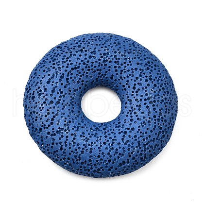 Natural Lava Rock Disc Big Pendants G-M203-03-01-1
