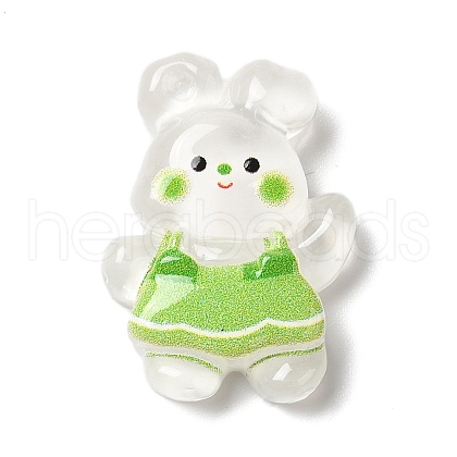 Translucent Resin Decoden Cabochons RESI-M039-02E-1