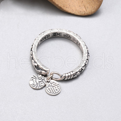 925 Sterling Silver Adjustable Finger Rings FS-WG8D331-01-1