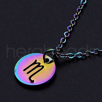 201 Stainless Steel Pendants Necklaces NJEW-S105-JN627-8-1