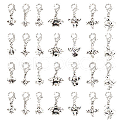 Tibetan Style Alloy Pendant Decorations HJEW-AB00611-1