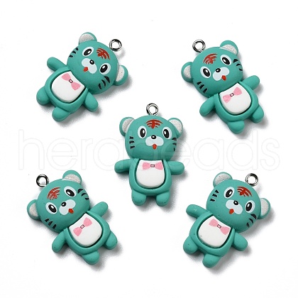 Opaque Resin Pendants RESI-D055-113P-1