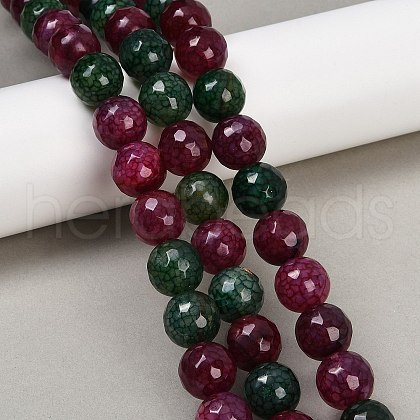 Natural Agate Beads Strands G-U029-B01-1