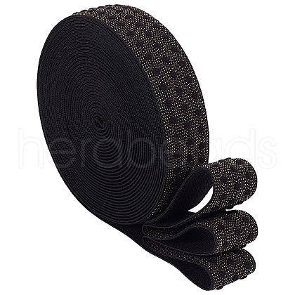 5 Yards Embroidery Flat Polyester Elastic Rubber Cord/Band OCOR-WH0016-10D-1