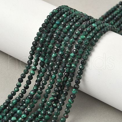 Natural Malachite Beads Strands G-D306-A02-3mm-A-1