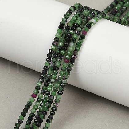 Natural Ruby in Zoisite Beads Strands G-NH0050-A01-01-1