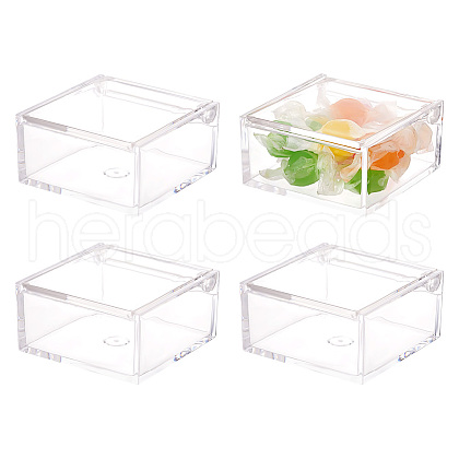 Plastic Beads Storage Containers with Flip Cover CON-WH0093-10-1