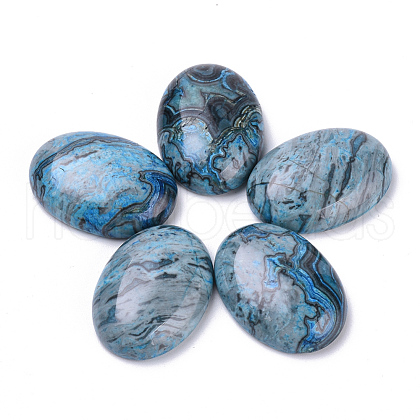Natural Ripple Jasper Cabochons X-G-T062-22-1