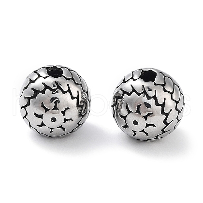 304 Stainless Steel Beads STAS-M057-24AS-1
