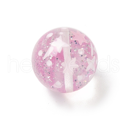 Transparent Resin Enamel Beads RESI-M052-01E-1