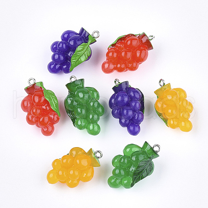 Resin Pendants X-RESI-T028-53-1