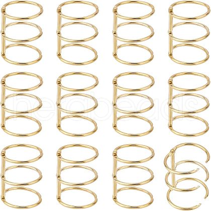  3 Ring Iron Loose Leaf Book Binder Hinged Rings IFIN-NB0001-45-1