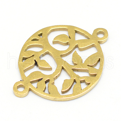 201 Stainless Steel Connector Charms STAS-T008-158-01-1