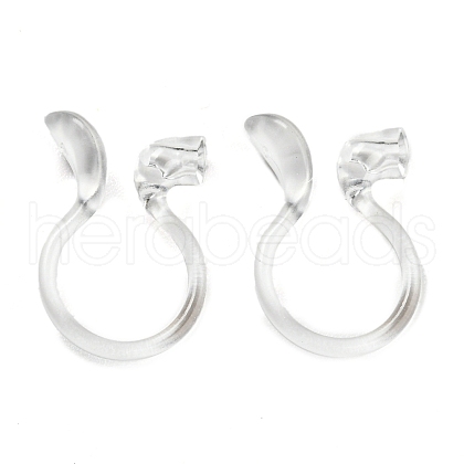 Resin Clip-on Earring Findings X1-FIND-H046-15-1