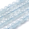 Round Natural Aquamarine Bead Strands G-F289-01-7mm-3