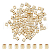 FIBLOOM 100Pcs Brass Beads KK-FI0001-03B-1