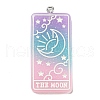 Gradient Color  Resin Tarot Card Pendants MACR-C026-05B-1