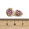 Brass Enamel Pendants KK-H072-18G-09-3