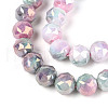 Electroplate Glass Beads Strands GLAA-N010-10mm-09-2