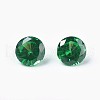 Cubic Zirconia Pointed Back Cabochons ZIRC-WH0001-B02-1