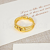 Elegant Hollowed-out Brass Cuff Rings for Women PJ0822-1-1