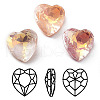 Electroplate K9 Glass Rhinestone Cabochons RGLA-M016-H01-AM-1