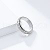 Simple Style 304 Stainless Steel Rotating Finger Rings FS-WGCAB4E-03-1
