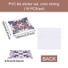 Square PVC Self-Adhesive Flower Pattern Paper CF-TAC0002-12-2