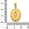 Golden 304 Stainless Steel Pendants STAS-K300-02G-W-3