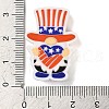 Independence Day Silicone Focal Beads SIL-R147-01D-3